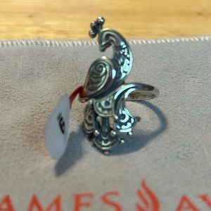 James Avery retired Festive Peacock Ring